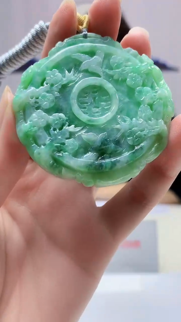 【闪购商品】定制翡翠未镶嵌4829zm-毛货挂件59