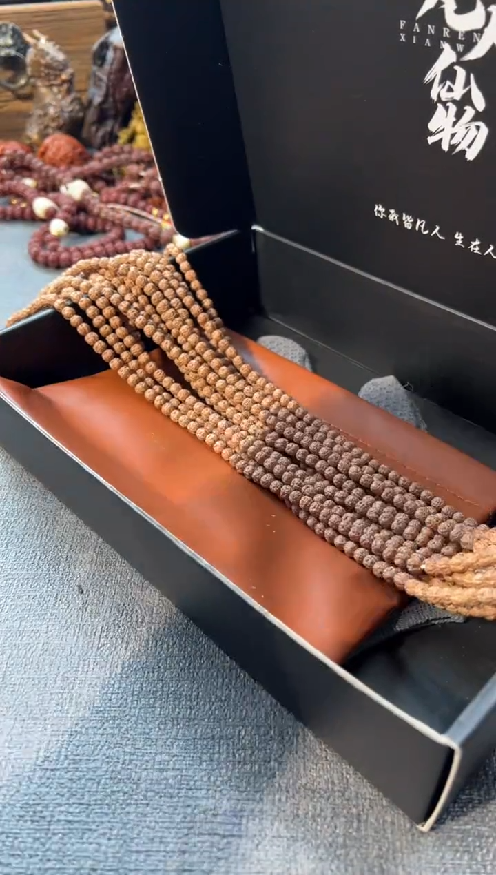 手串金刚菩提原桩五爪佛手长串+礼盒包装