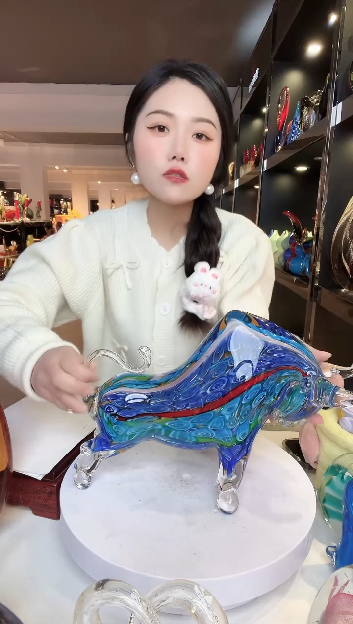 【闪购商品】茶盏琉璃摆件家居摆件