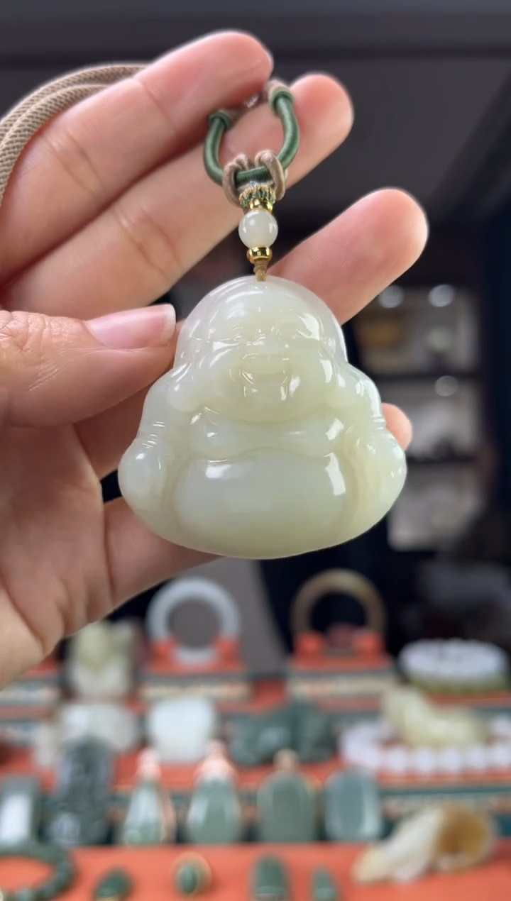 【闪购商品】和田玉颈饰未镶嵌佩佩43mm左右