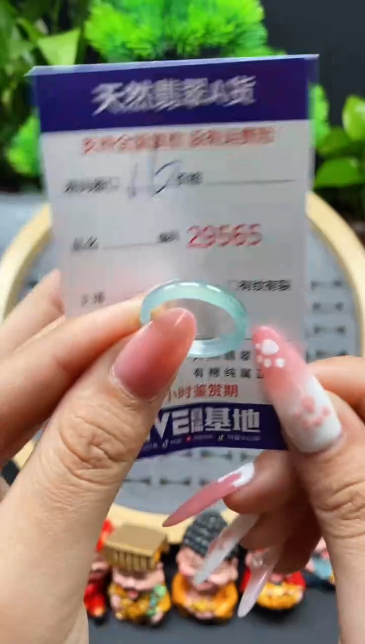 【闪购商品】翡翠戒指未镶嵌天然翡翠戒圈9565