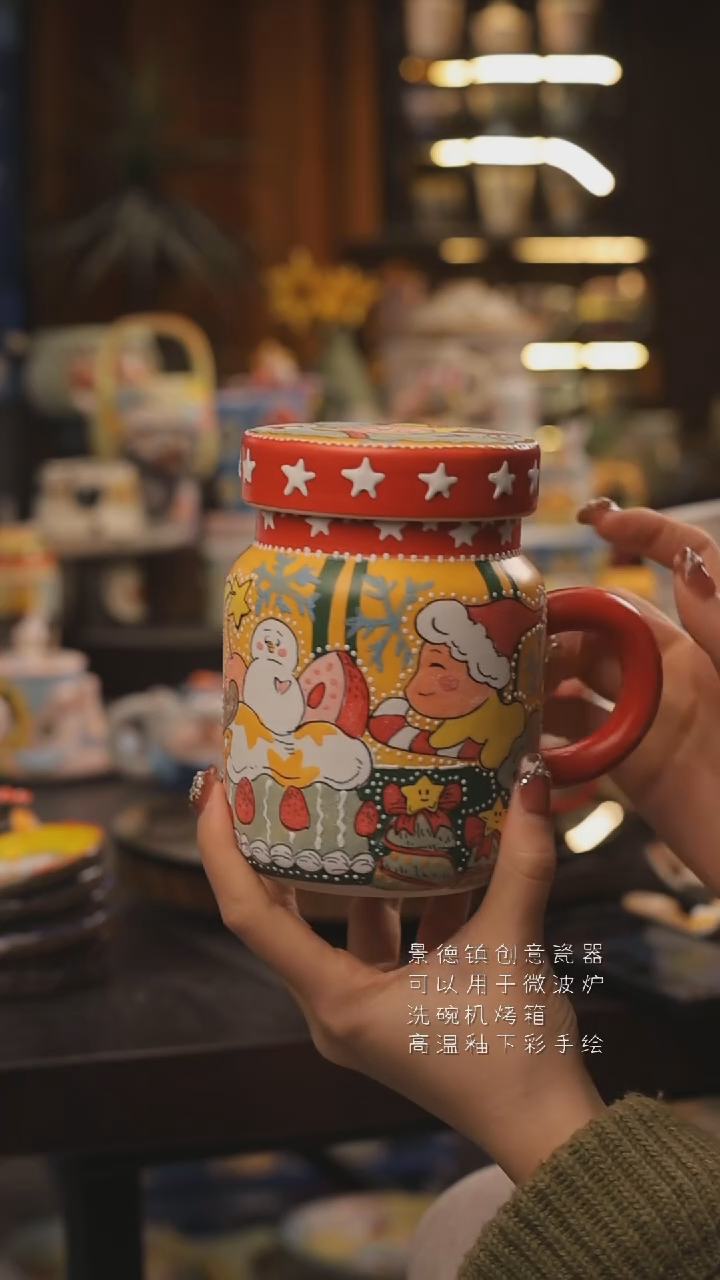 景德镇釉下彩绘设计师款式陶瓷