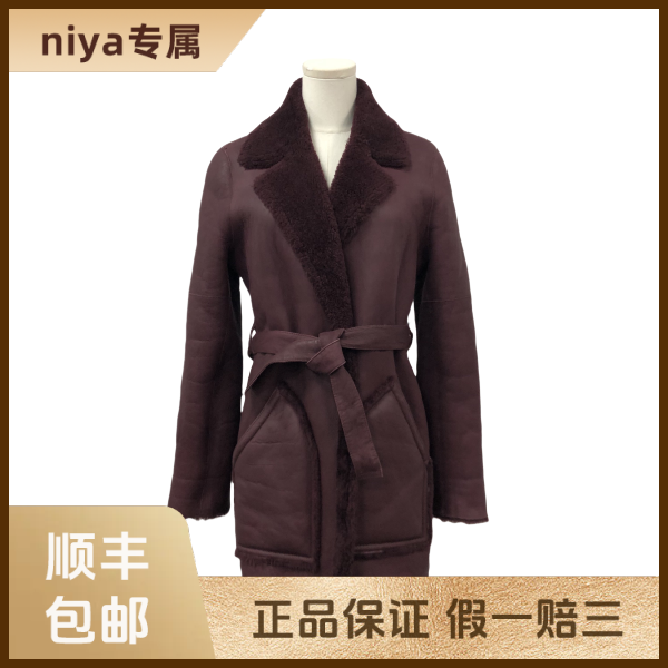 妃鱼/蔻驰/羊毛皮/大衣/95新/凡224