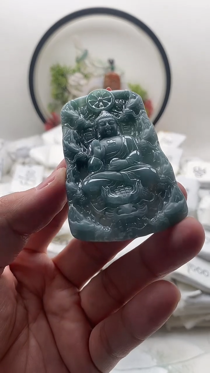颈饰未镶嵌翡翠阿弥陀佛