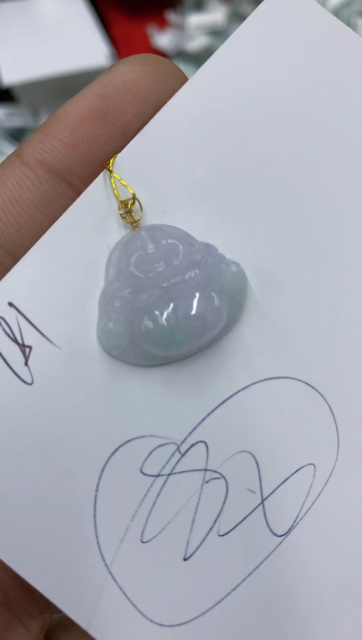 翡翠18K金镶嵌颈饰号链接111111111