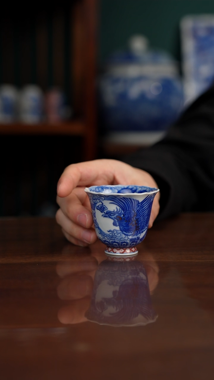 自成堂柴窑 凤杯
