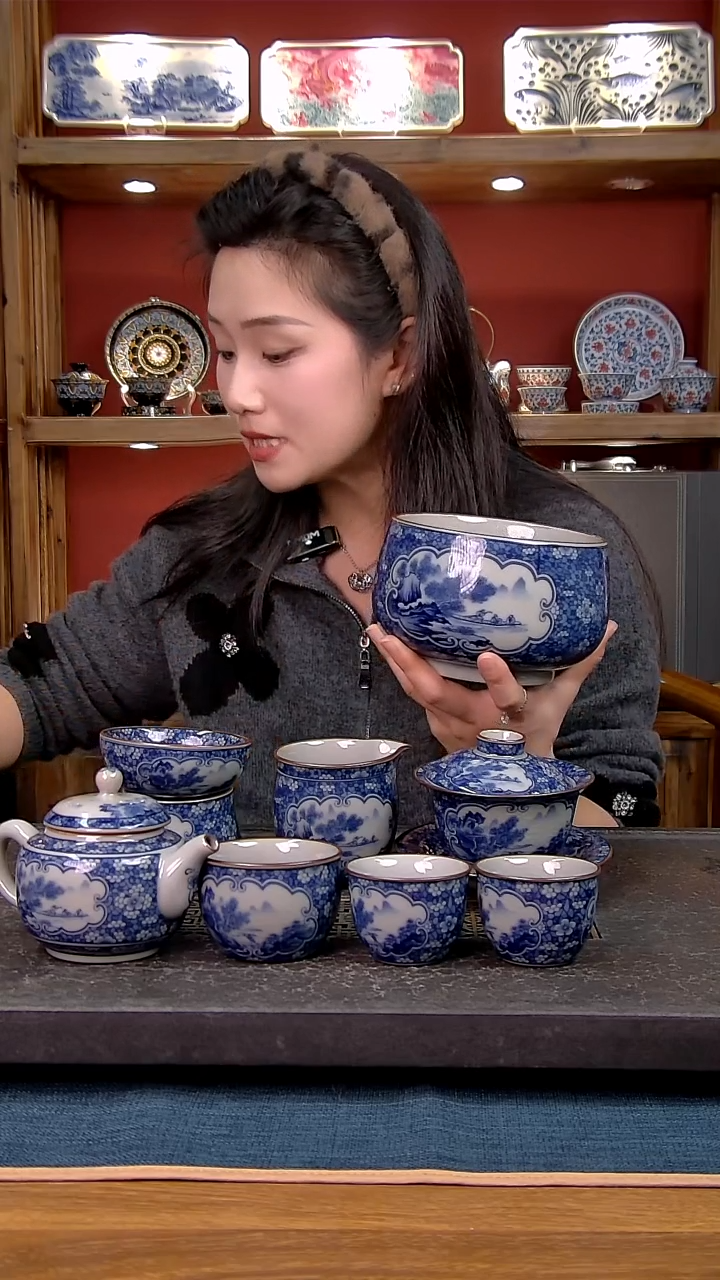 简装家用款8件套 老陶泥开片纹陶瓷茶具