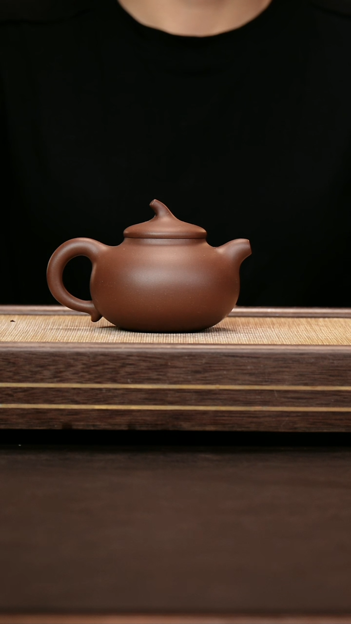 茶壶紫砂三号井紫泥 茄瓜 王红英