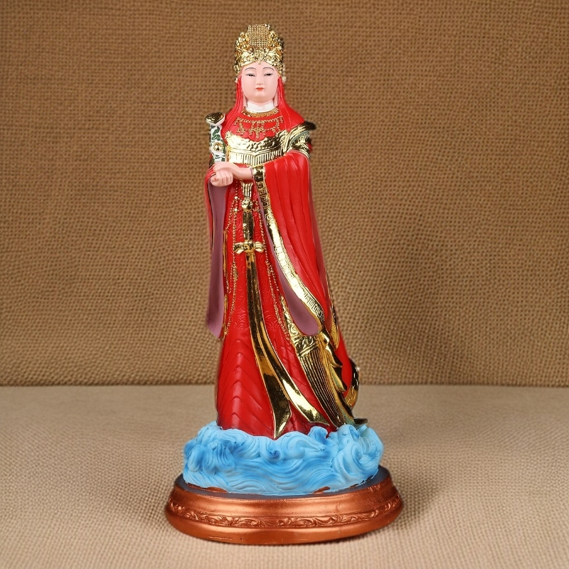 天上圣母妈祖神像天妃天后海神娘娘家用供奉佛像工艺品雕塑中式