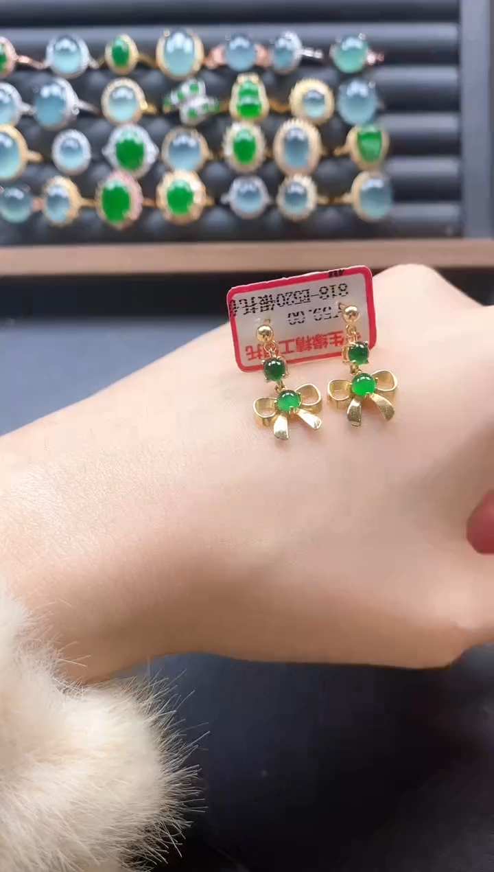 银S925镶嵌戒指翡翠51151