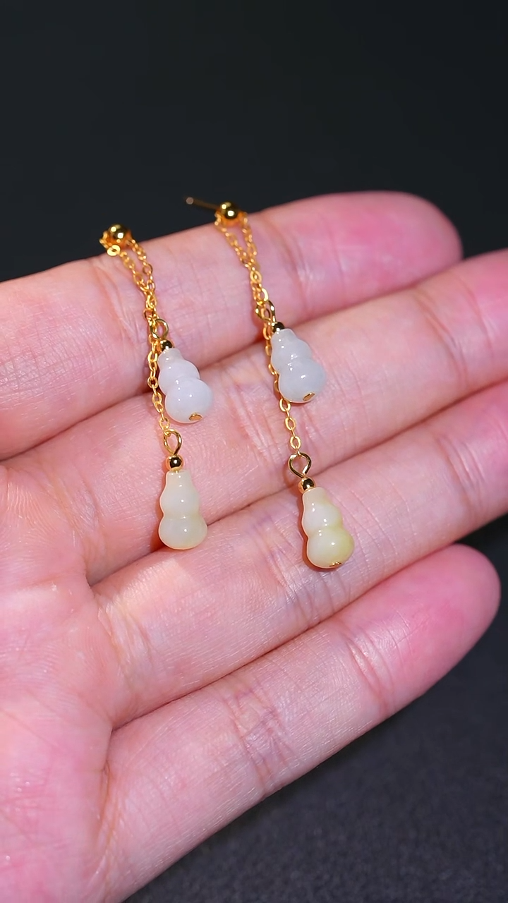 银S925镀金镶嵌翡翠耳饰30多样发一