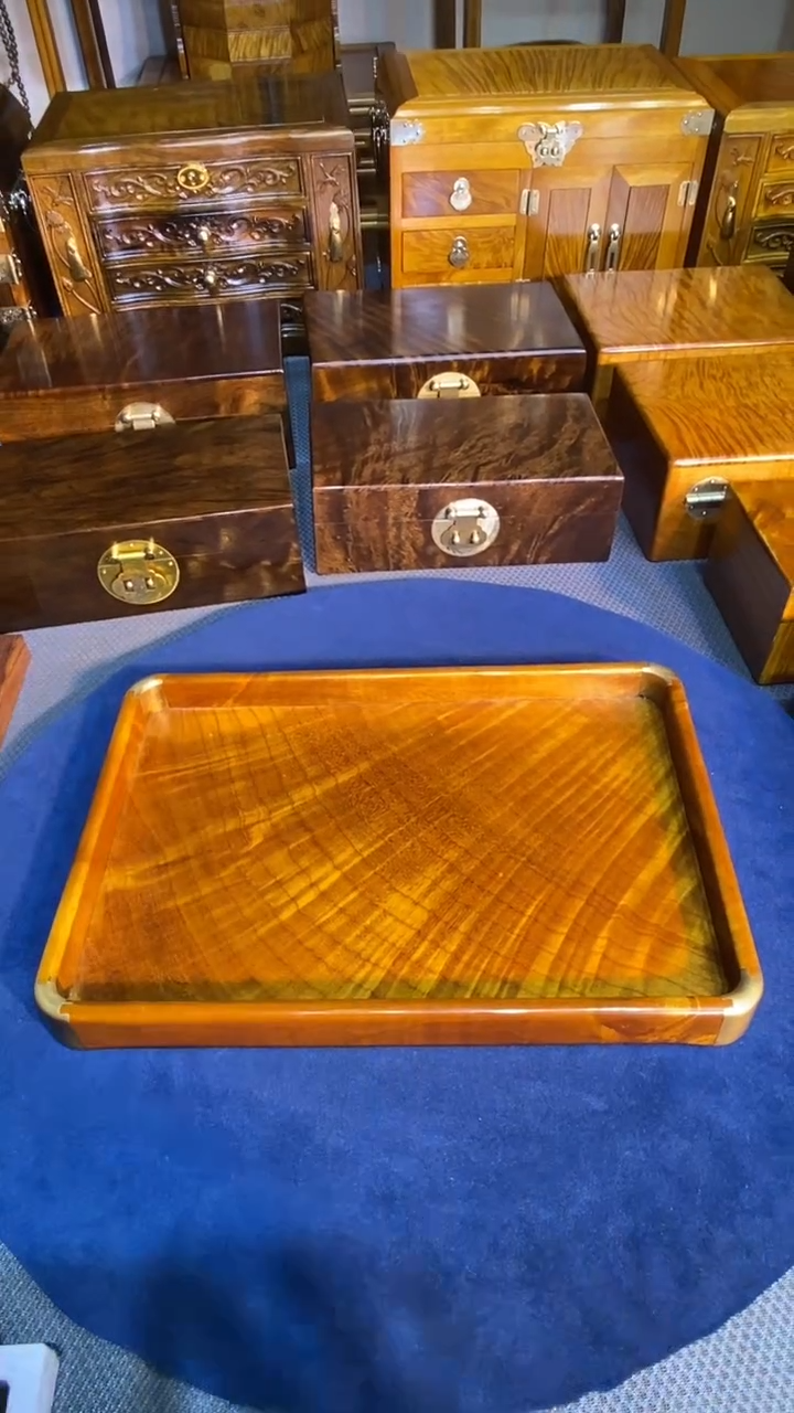 【闪购商品】金丝楠木艺小叶桢楠 精美 文承盘