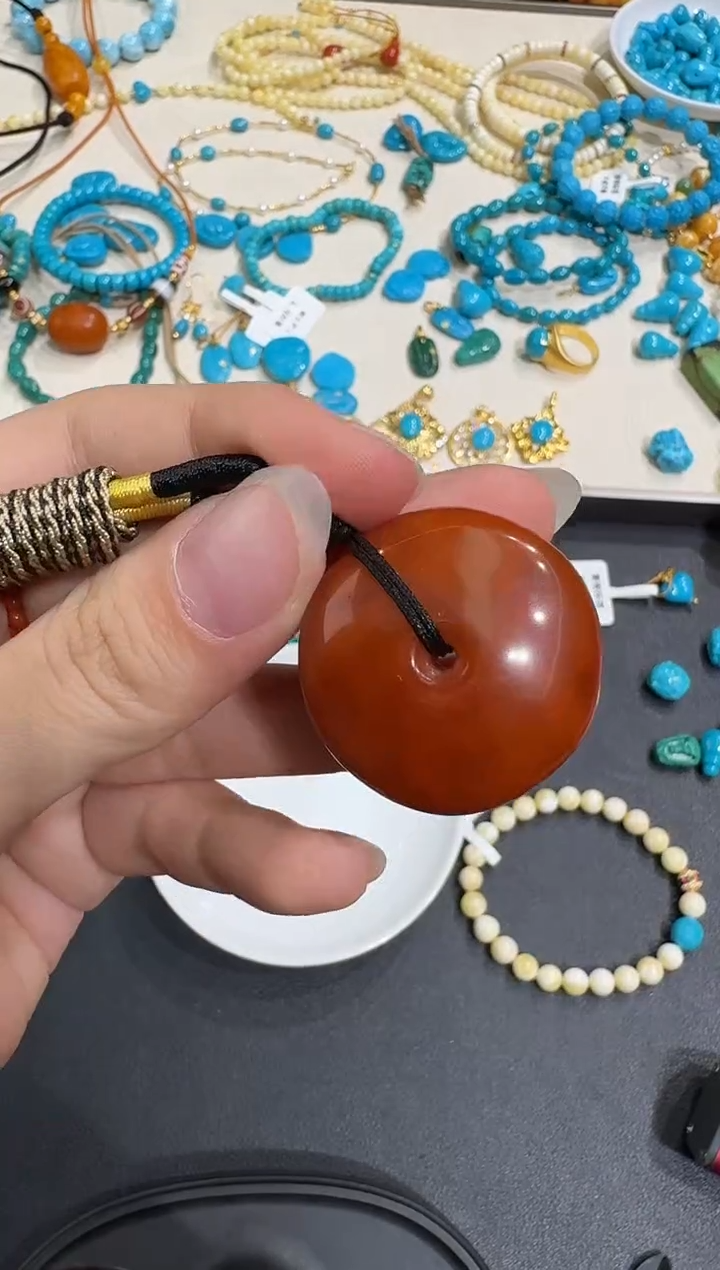 琥珀颈饰未镶嵌X0102-1195-223