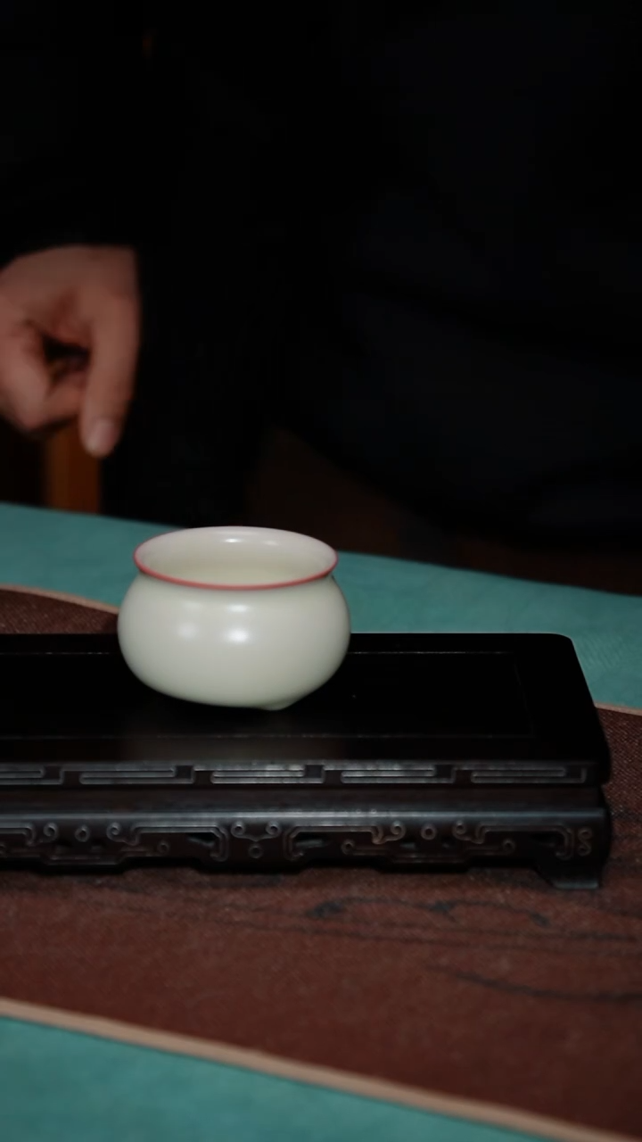 【闪购商品】185-2三足炉式杯（粉胎 南山堂）