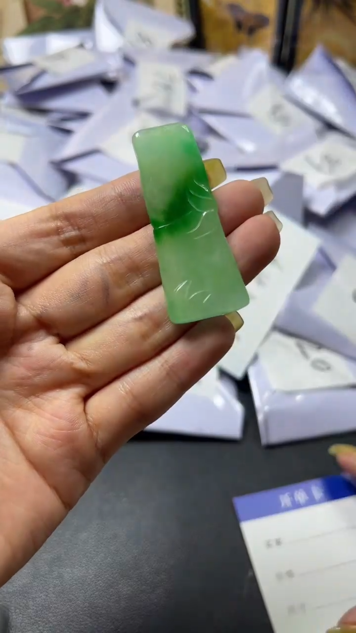 翡翠未镶嵌颈饰  所见即所得 一物一拍