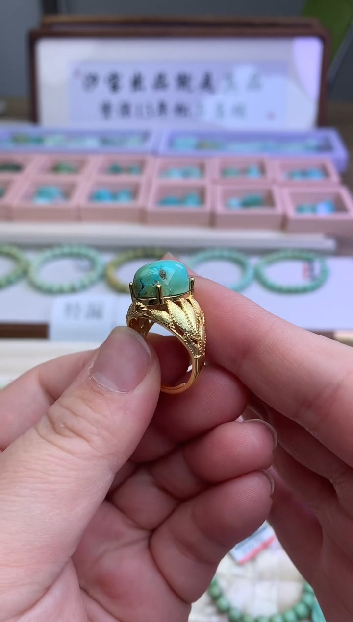 【闪购商品】南红玛瑙戒指未镶嵌松石H86