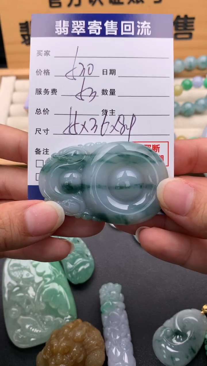 翡翠未镶嵌颈饰10142493