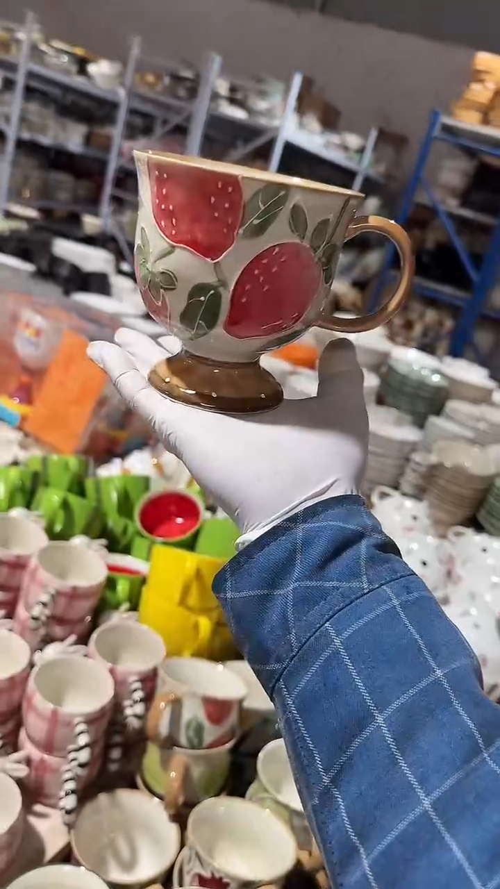 陶瓷高脚杯 微瑕凑满20元包邮