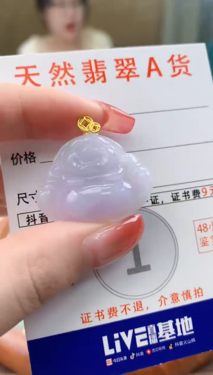 颈饰未镶嵌翡翠天然A货翡翠挂件