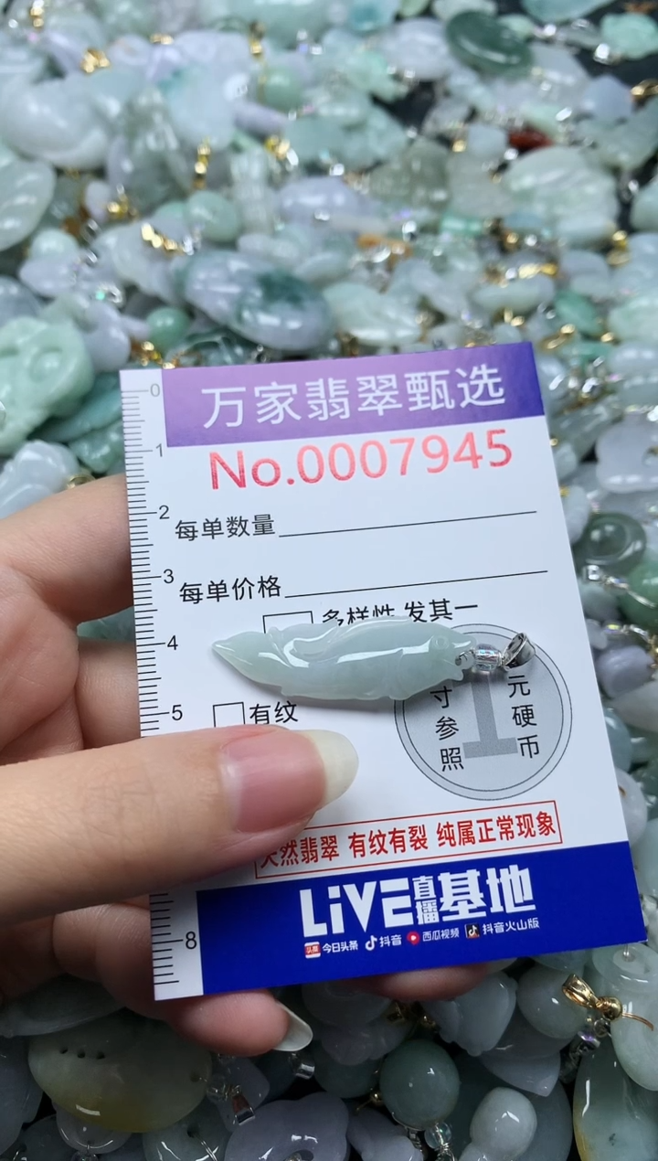 吊坠(不含链)未镶嵌翡翠7945