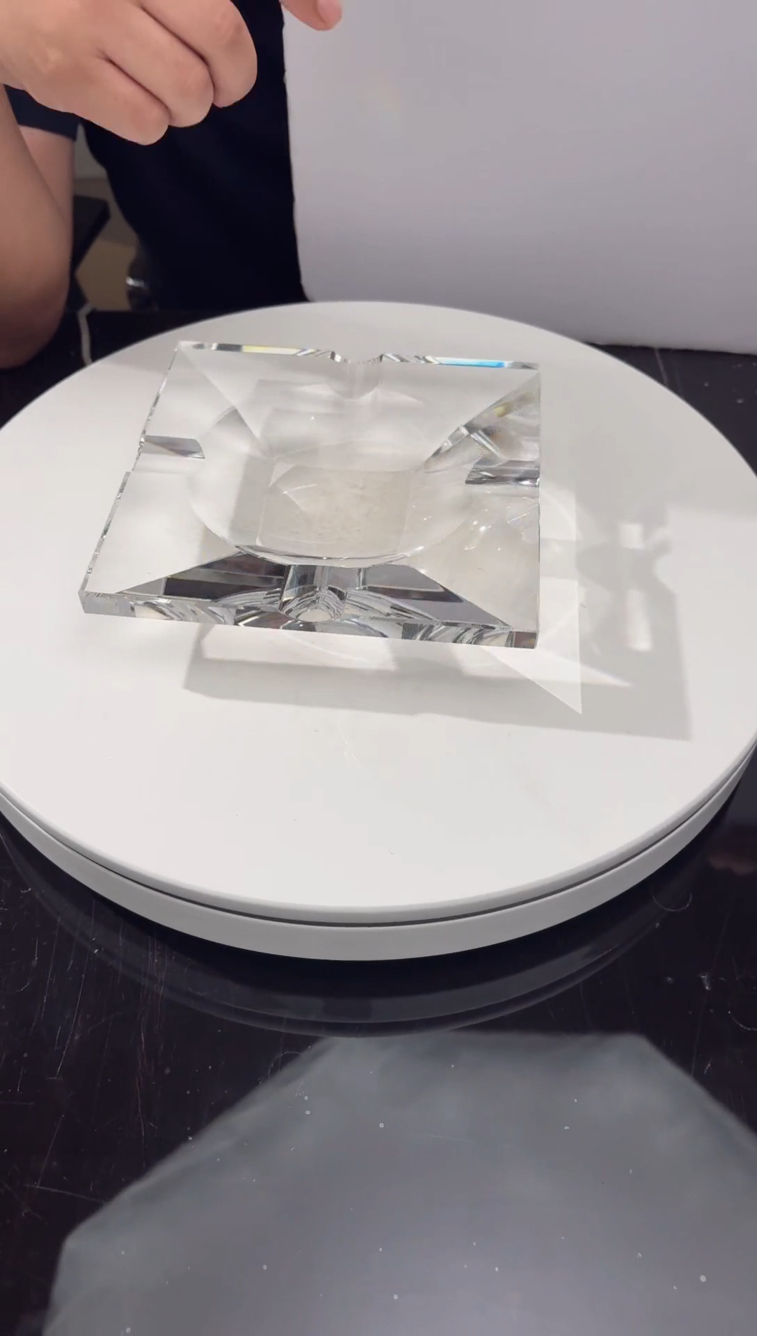 摆件CS0104004净料水晶琉璃雪茄缸