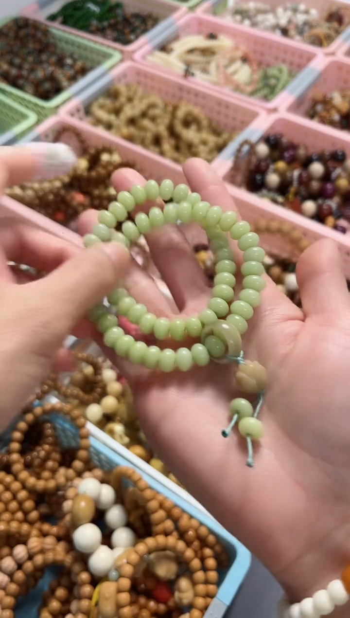 【闪购商品】菩提根/象牙果手串青玉菩提算盘珠双圈