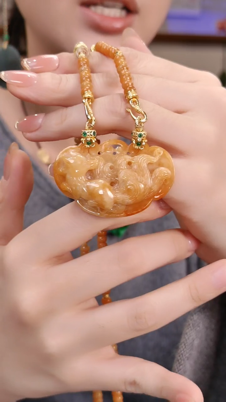 颈饰未镶嵌翡翠国风