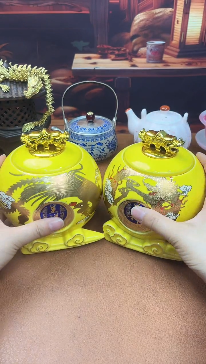 陶瓷茶具摆件旅行套组