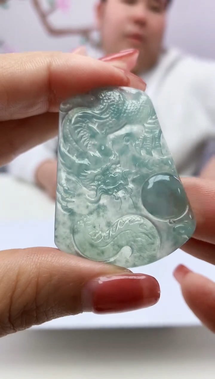 定制翡翠未镶嵌888xm-毛货龙牌55
