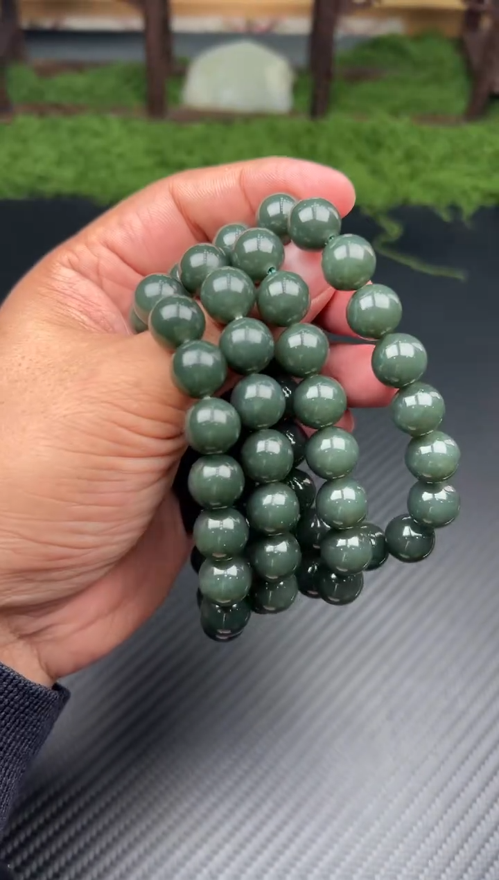 未镶嵌手串和田玉叶城微色差卡12多样性发货拍一发一M