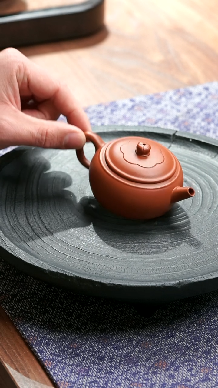 【闪购商品】紫砂茶壶五堂 石鼓-周季山