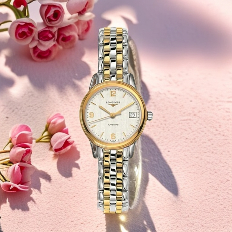 99新 Longines/浪琴 仁智/全套军旗L4.274.3型号/26表径/机械白盘