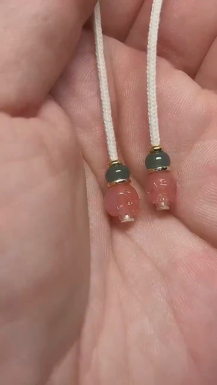 未镶嵌1玛瑙/玉髓半鄂骷髅弟子珠