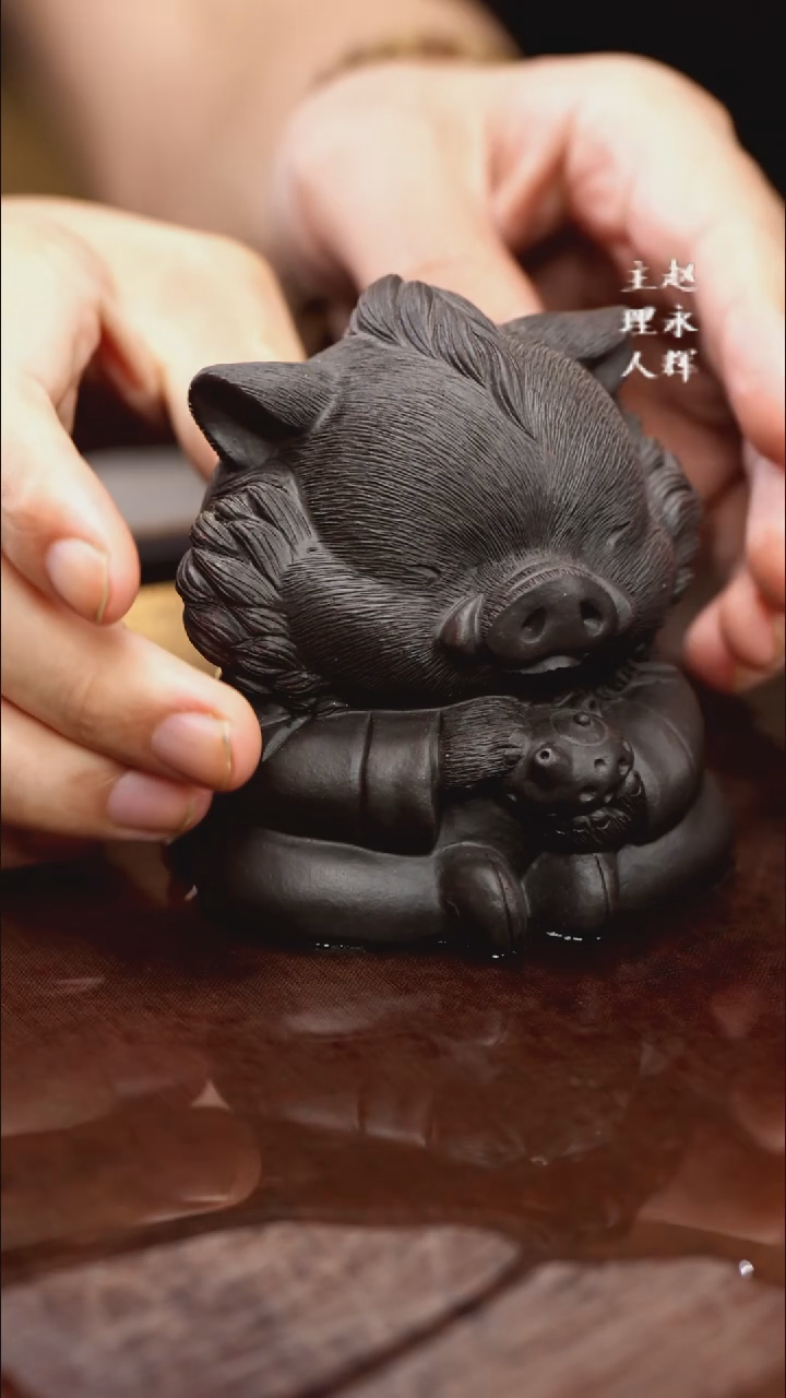 紫砂茶宠紫砂 猪八戒