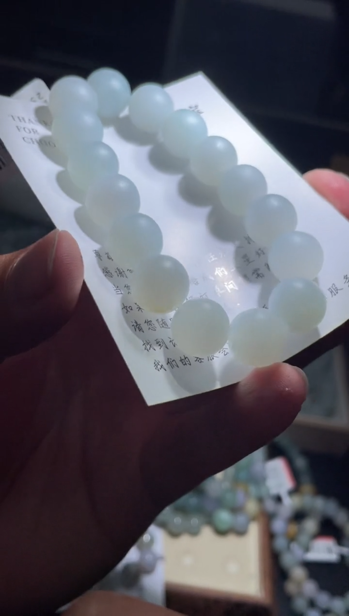 未镶嵌定制翡翠珠串