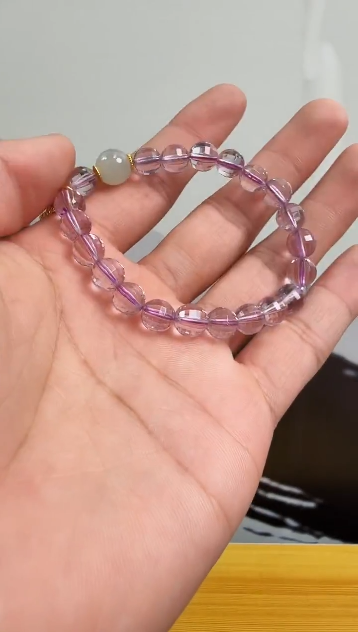 未镶嵌手链水晶村0406 约7mm 多样性发一件