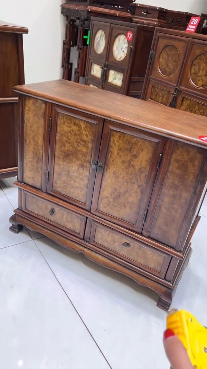 【闪购商品】贡木金丝楠镶嵌收纳柜