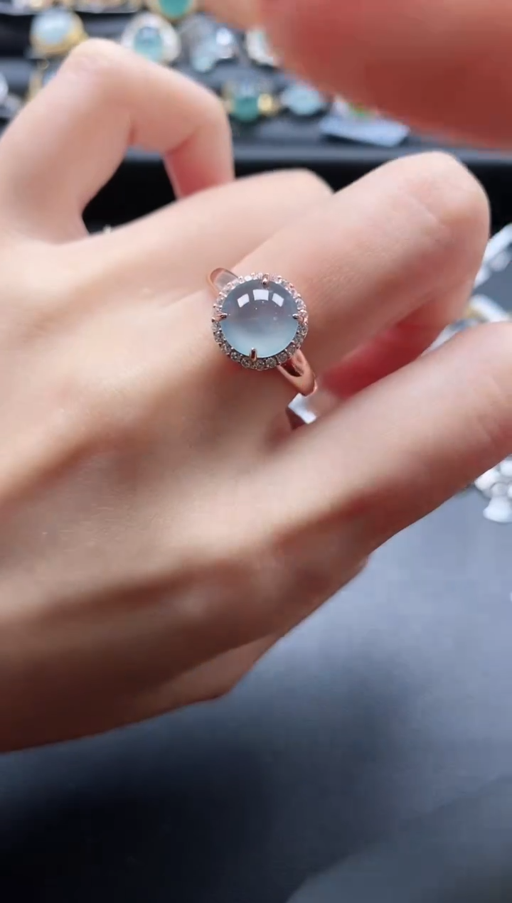 【闪购商品】翡翠戒指银S925镶嵌1111