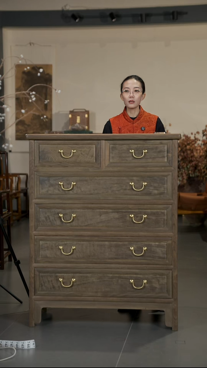 金丝楠金丝楠阴沉木6斗柜