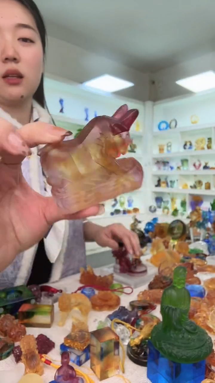 手工艺品琉璃小牛牛