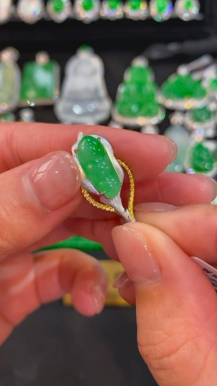 【闪购商品】翡翠颈饰未镶嵌胸针