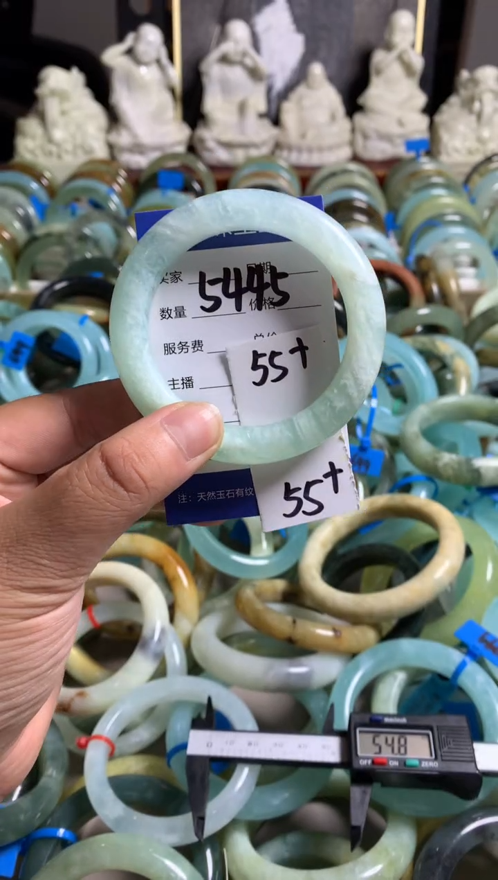 蛇纹石玉未镶嵌手镯5445