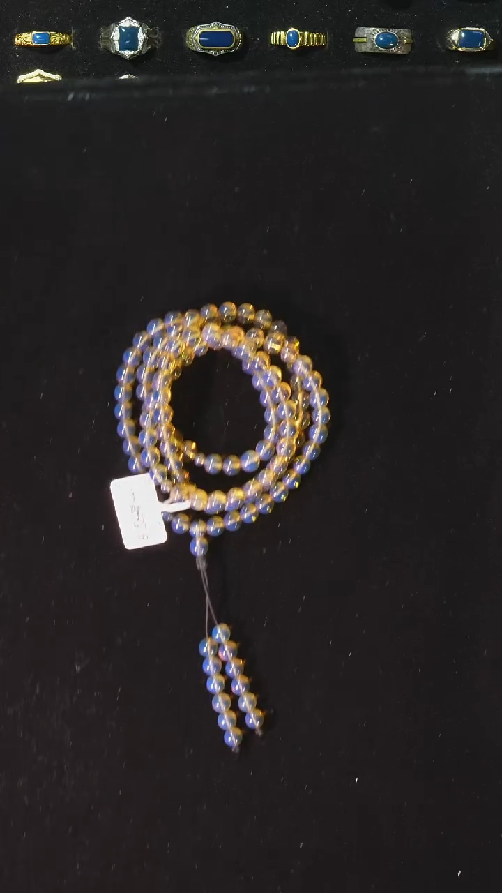 【闪购商品】琥珀裸石未镶嵌6mm高蓝108