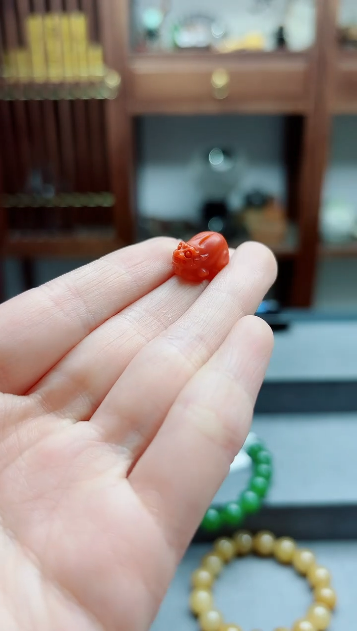 南红玛瑙挂件未镶嵌南红貔貅配饰GW裸发