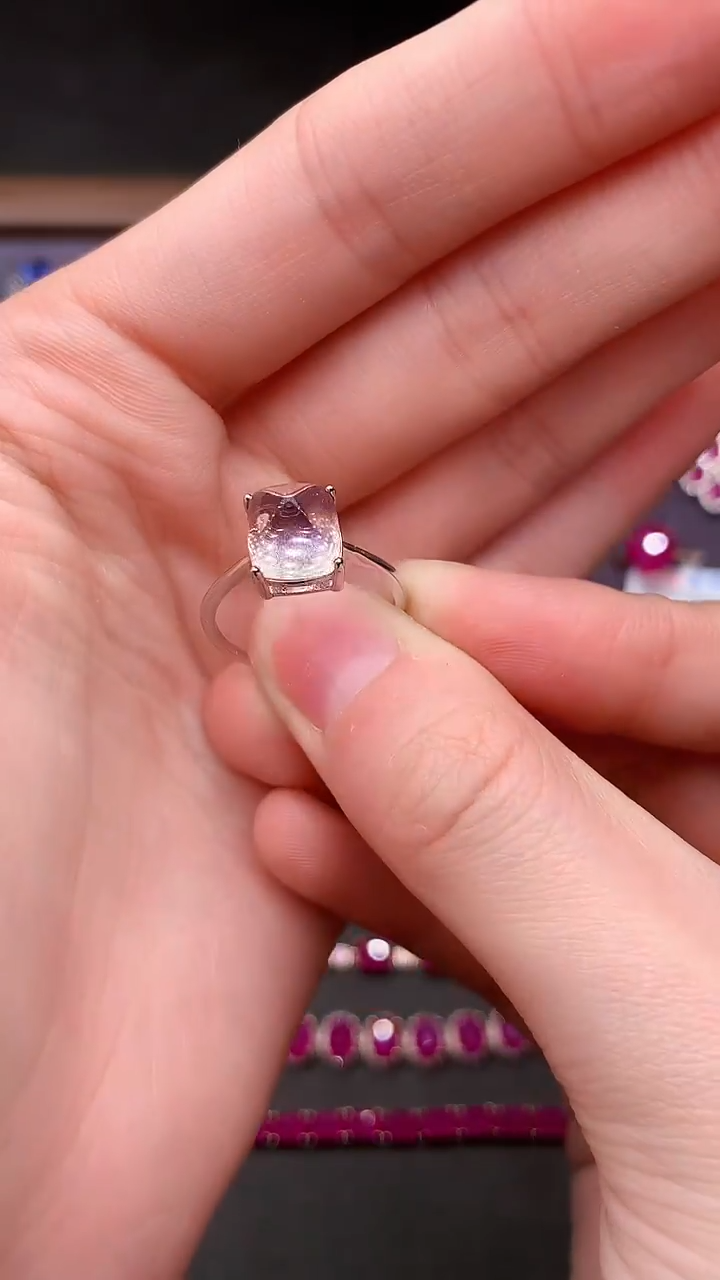 【闪购商品】烟晶戒指银S925镶嵌.......