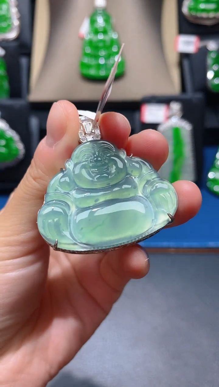 【闪购商品】翡翠颈饰未镶嵌天然A货翡翠W30