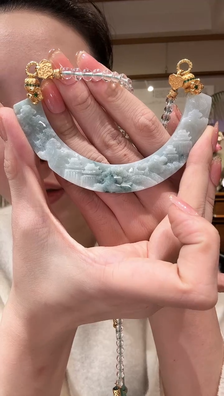 【闪购商品】翡翠颈饰未镶嵌国风