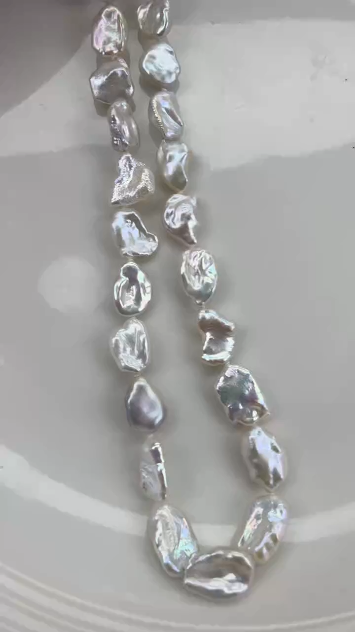 颈饰银S925镶嵌淡水珍珠1