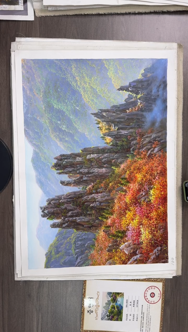 油画【20号】约50*70cm丨朝鲜原创纯手绘孤品油画丨顺丰包邮