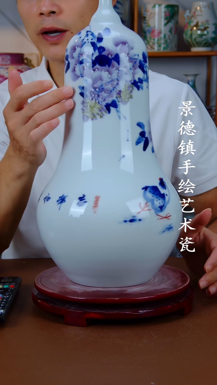摆件景德镇手工手绘陶瓷摆件19